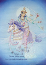 Click to the website of Sanatan Society for a larger image of this Planet Venus painting